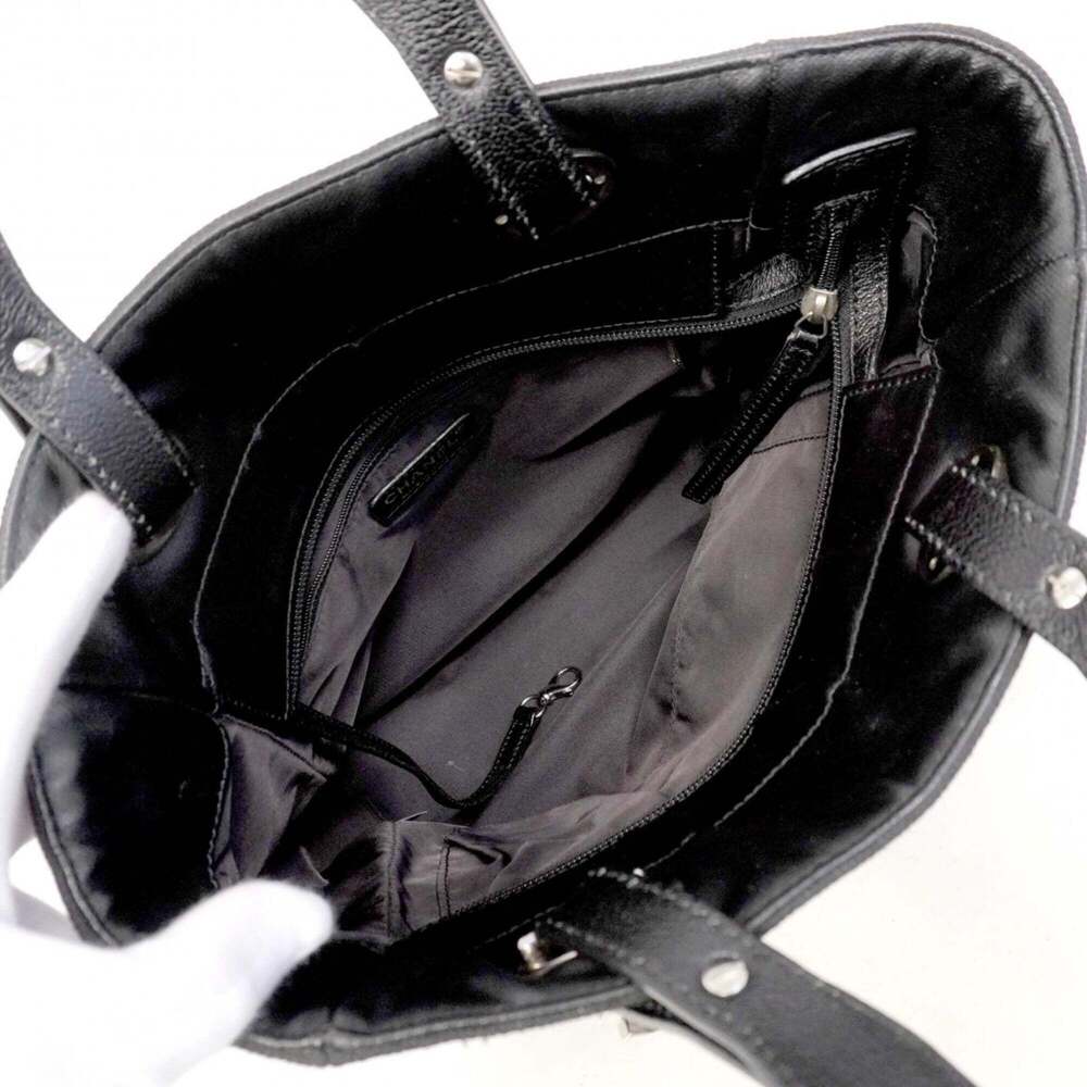 CHANEL Black Canvas Tote Bag - Picture 4 of 10